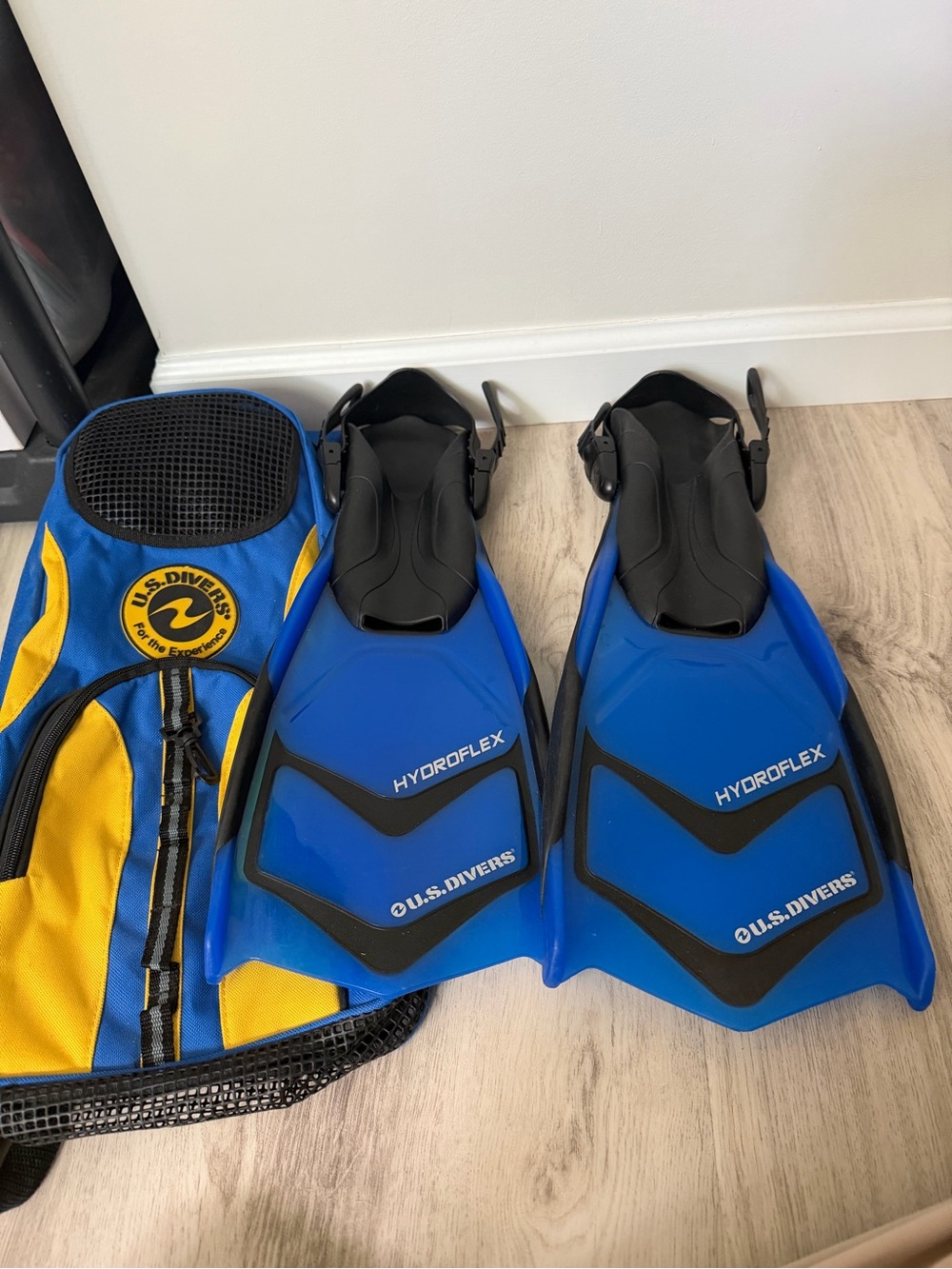 Blue Hydroflex Swim Fins